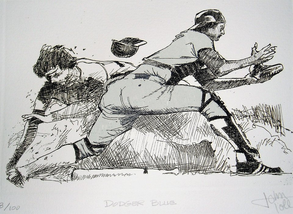 Bob Tolle "Dodger Blue" Numbered Print, Low Number 8/100