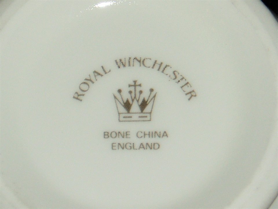 Cup & Saucer, Royal Winchester, Magnolia, England Bone China, Free USA Shipping