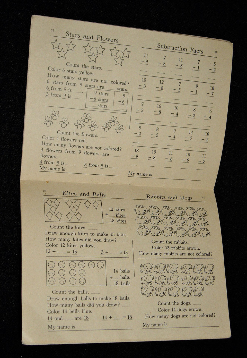 Salesman Sample, Exploring Numberland, Continental Press, Child's Education Booklet