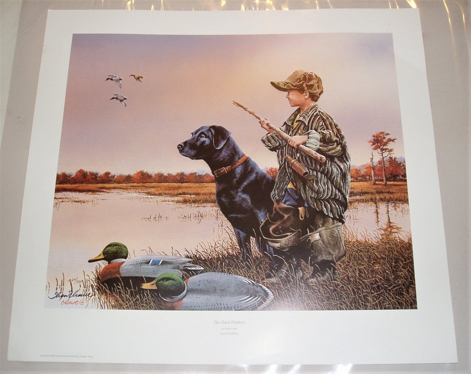 The Duck Hunters, Signed Numbered Print, Phillip Crowe