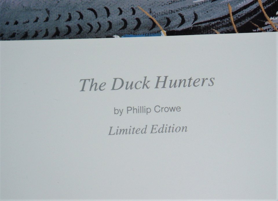 The Duck Hunters, Signed Numbered Print, Phillip Crowe