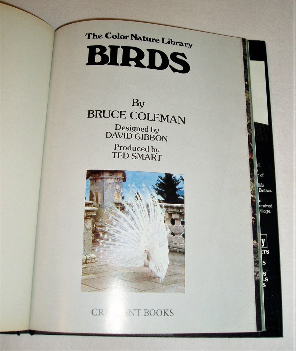 The Color Nature Library Birds, Bruce Coleman, Picture Book