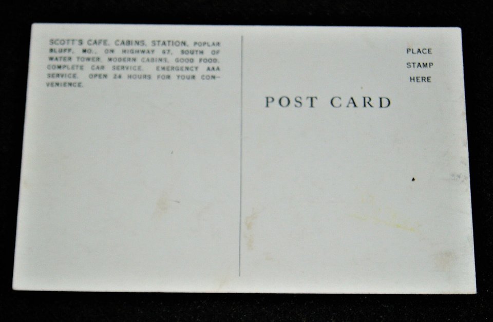 Postcard, Scott's Cafe-Cabins-Station, Advertising, Additional Cards Ship Free