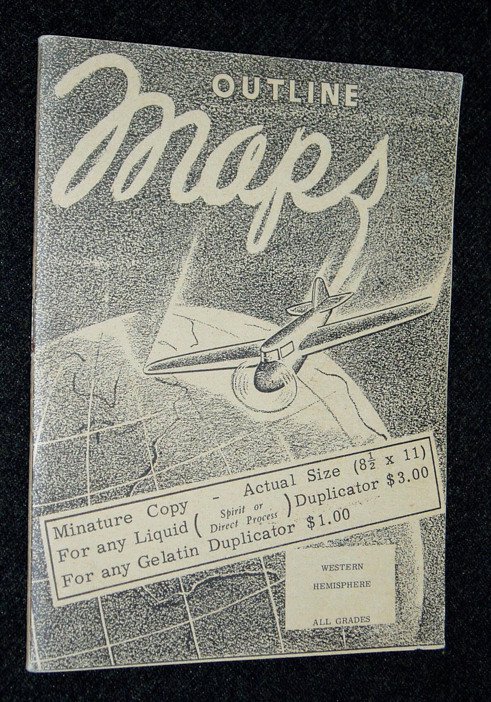 Salesman Sample, Outline Maps, Continental Press, Child's Education Booklet