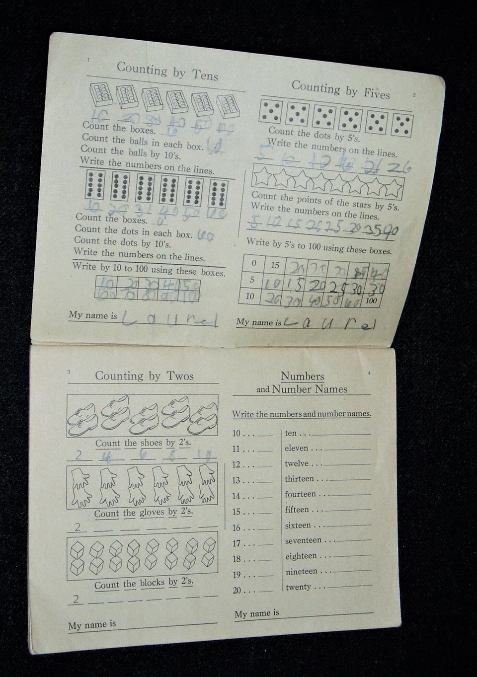 Salesman Sample, Exploring Numberland, Continental Press, Child's Education Booklet