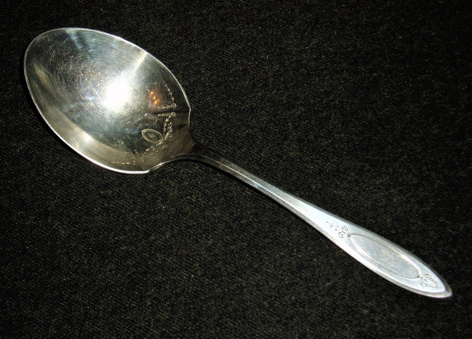 Community Silverplate, "Adam" Casserole Spoon, Free USA Shipping