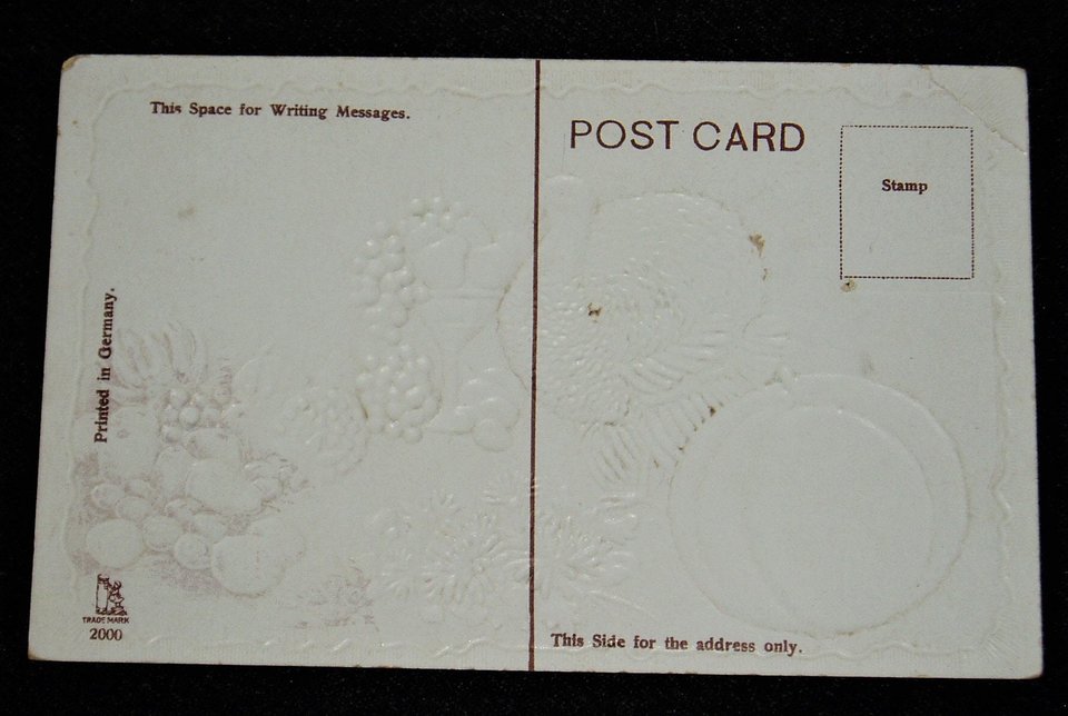 Postcard Thanksgiving Turkey Patriotic Shield, Add. Cards Ship Free