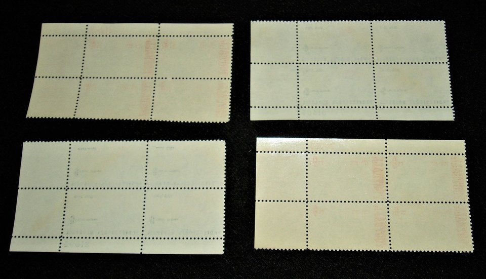 Postage Stamps, Scott Catalog 1381-2, Baseball Football, Plate Blocks, Add. Stamps Ship Free