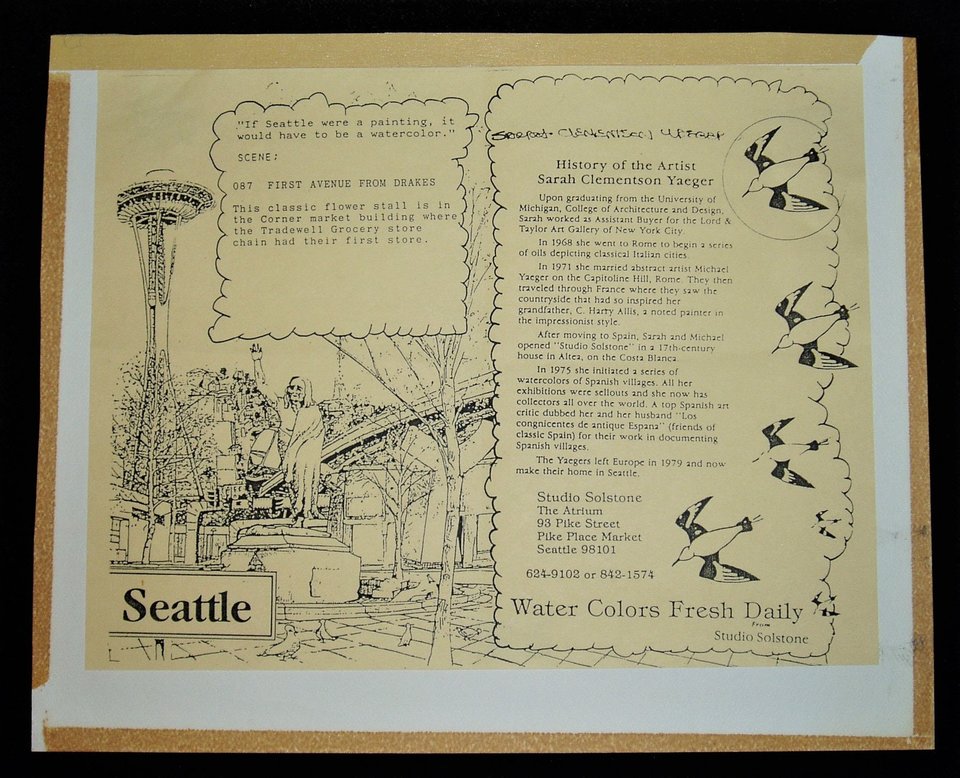 Art Print, First Avenue From Drakes, Sarah Clementson, Free USA Shipping