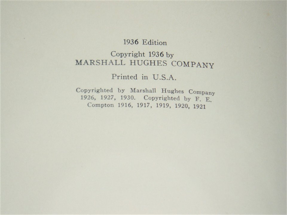 Pictured Knowledge, 1936, Ornate Embossed Cover