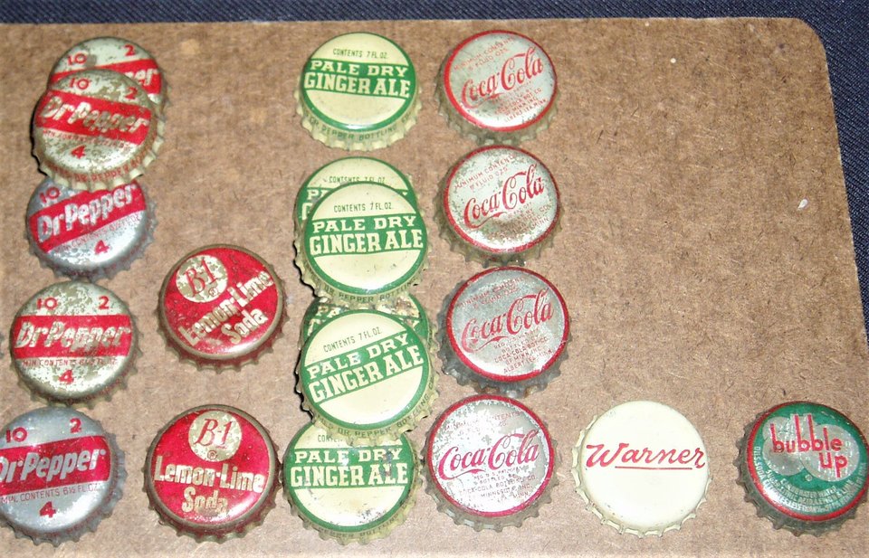 Bottle Cap Collection, 69 Caps, 21 Different