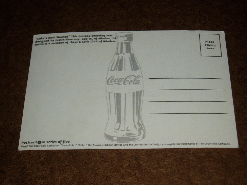 Vintage Advertising Postcard,  Coca-Cola, 2nd Card Ships Free