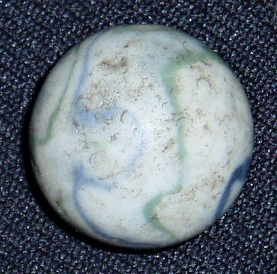Antique Marble, Unglazed Crockery, 3/4"
