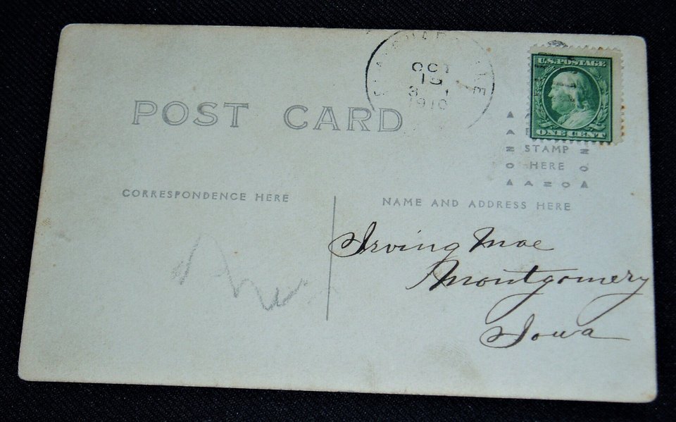 RPPC Mill Dam, Blanchardville Wis, Real Photo Post Card