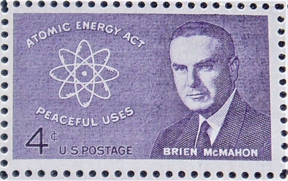 Mint 4c Stamp Sheet, Atomic Energy Act, Scott Catalog #1200 x 50 Stamps