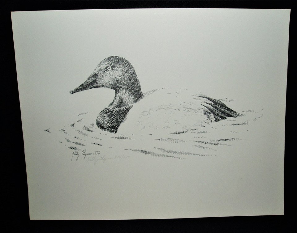 Kathy Flynn Numbered Print, Canvasback Duck