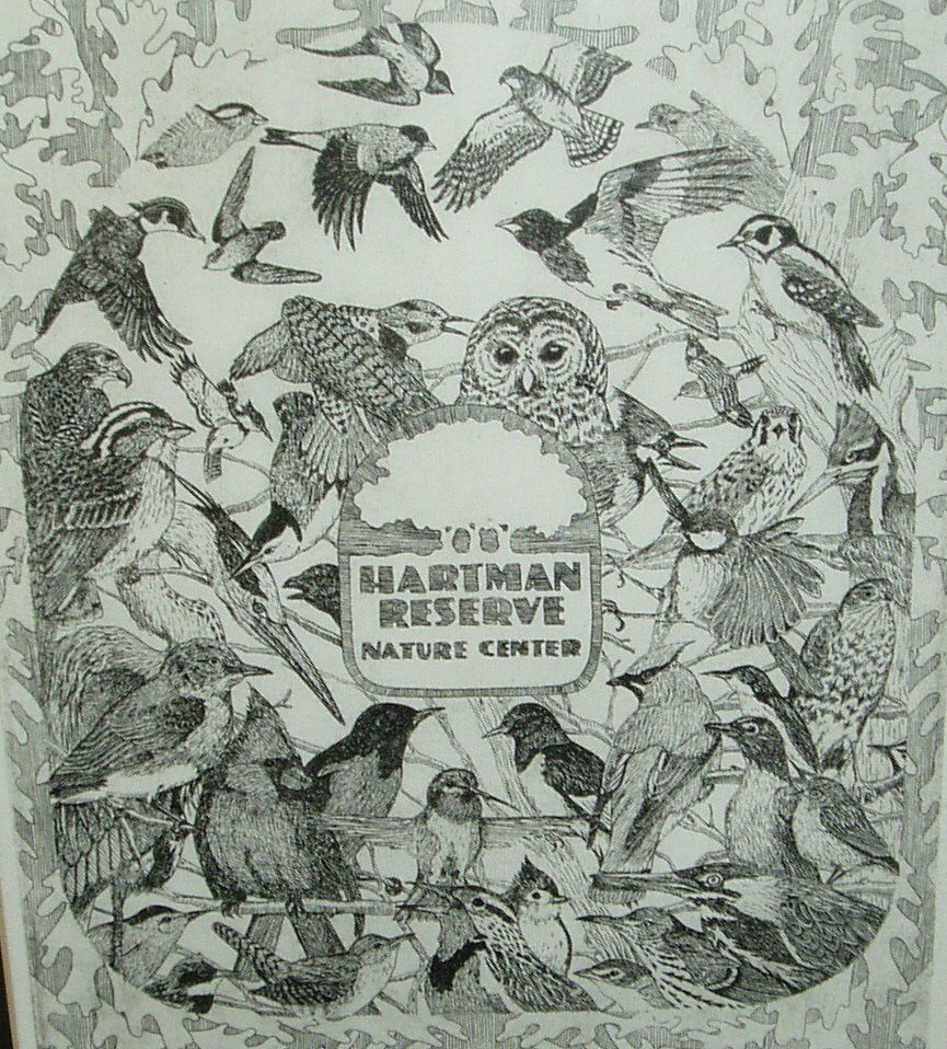 Numbered Print, Mark Miller, Pen and Ink, "For the Birds" 8" by 11"