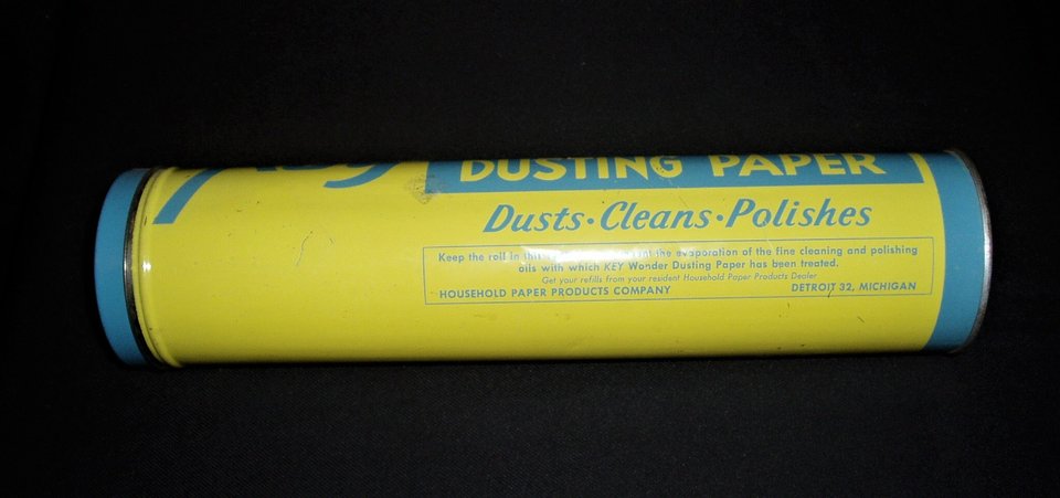 Vintage Tin Packaging, Key Wonder Dusting Paper