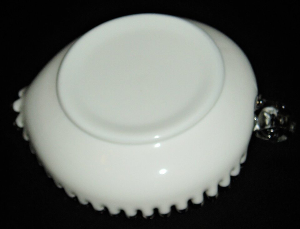 Fenton Silver Crest Heart-shaped Candy Dish