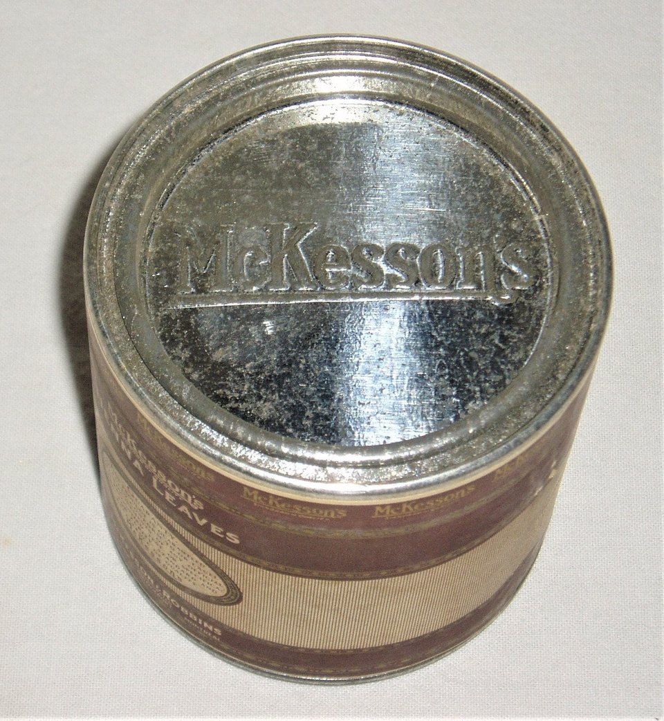 Henna Leaves Container, New Old Stock, McKesson & Robbins