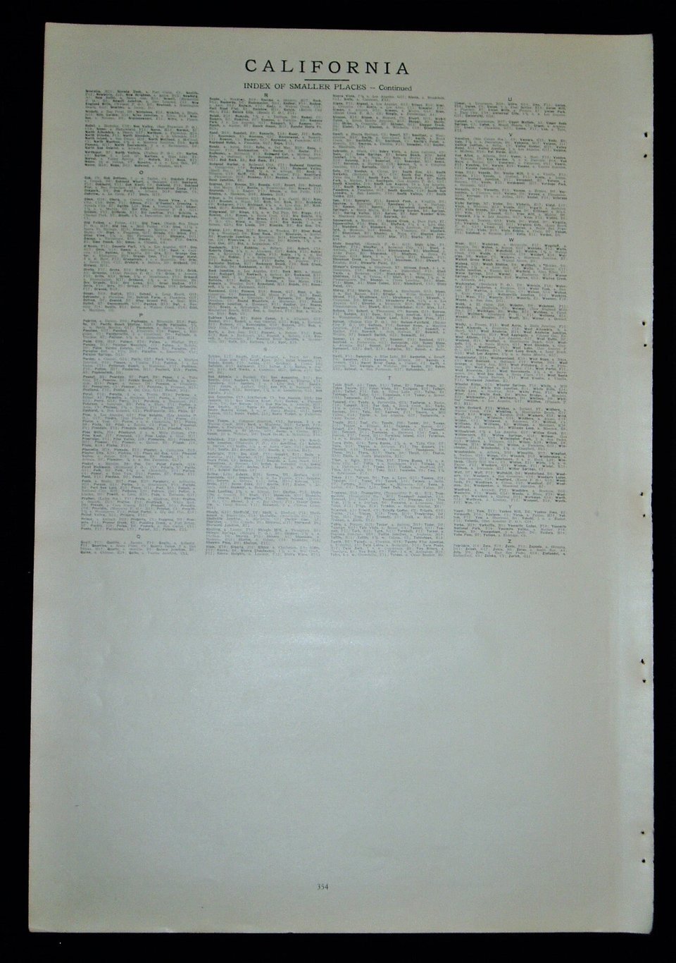 Map Page, California, 1932, Large 13.5" by 19.75" 2 Full Pages