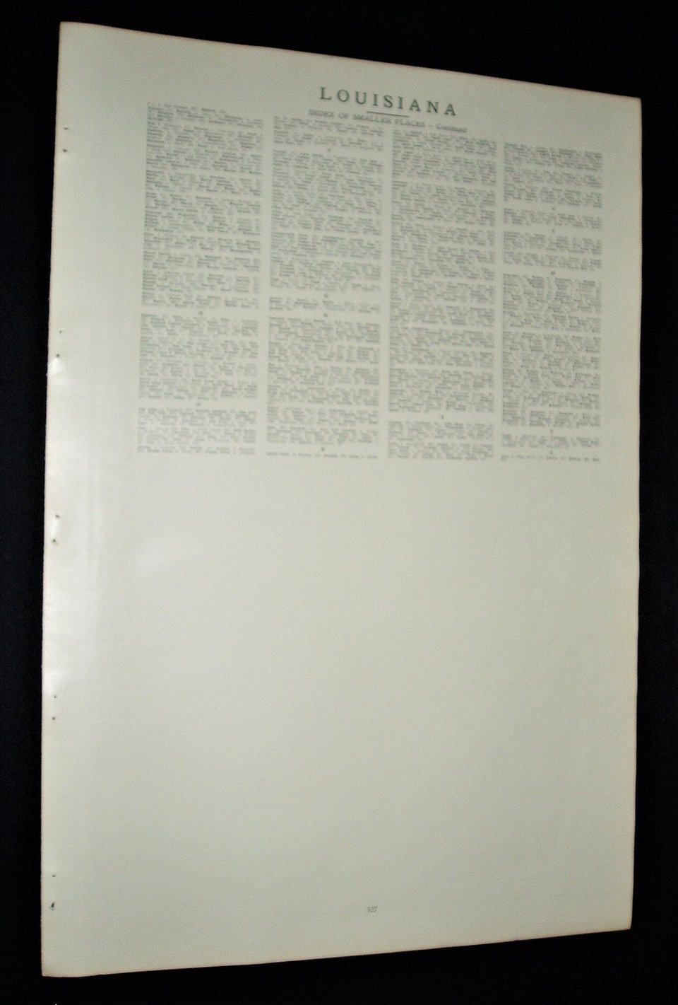 Map Page, Louisiana, 1932, Large 13.5" by 19.75"