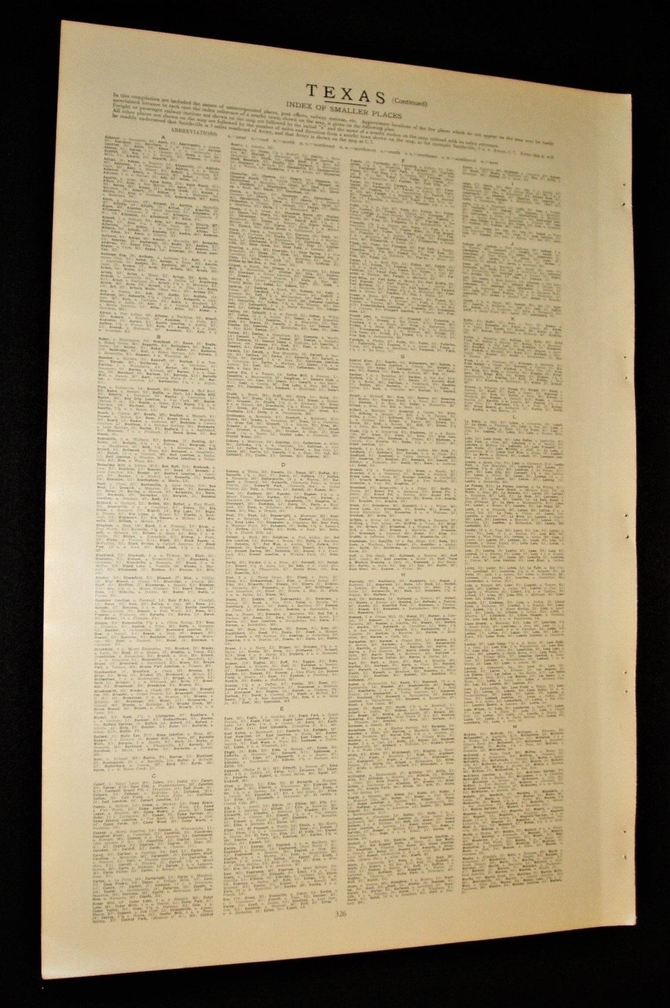 Map Page, Texas, 1932, Large 13.5" by 19.75" 2 Full Pages