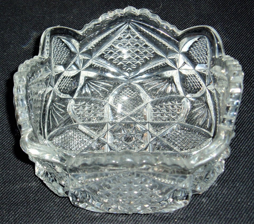 Ornate Faceted Berry Bowls, Set of 5
