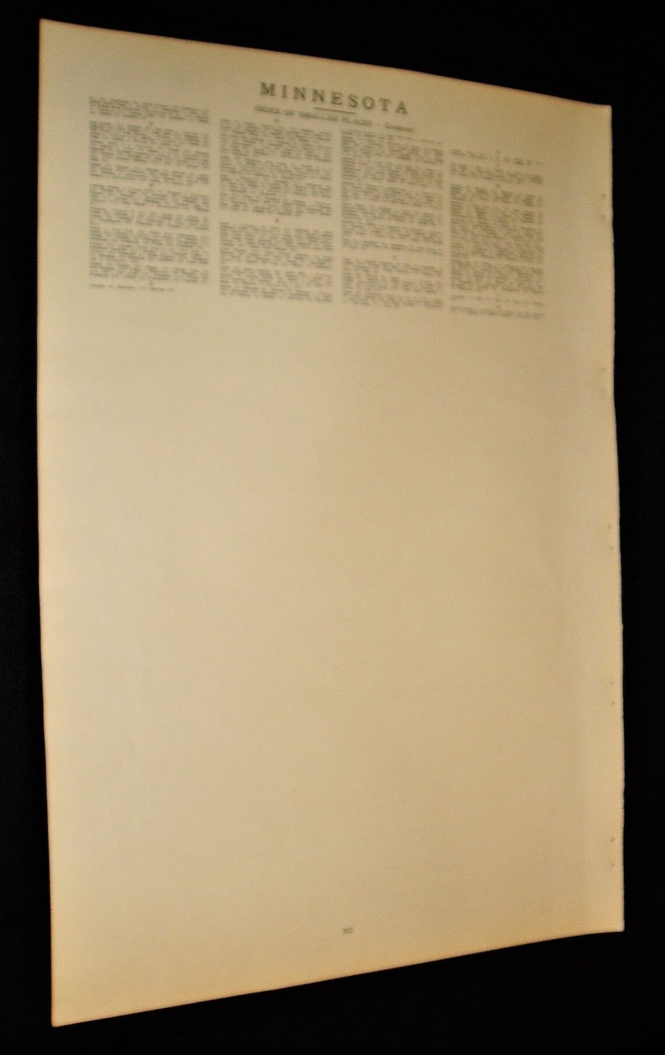 Map Page, Minnesota, 1932, Large 13.5" by 19.75"