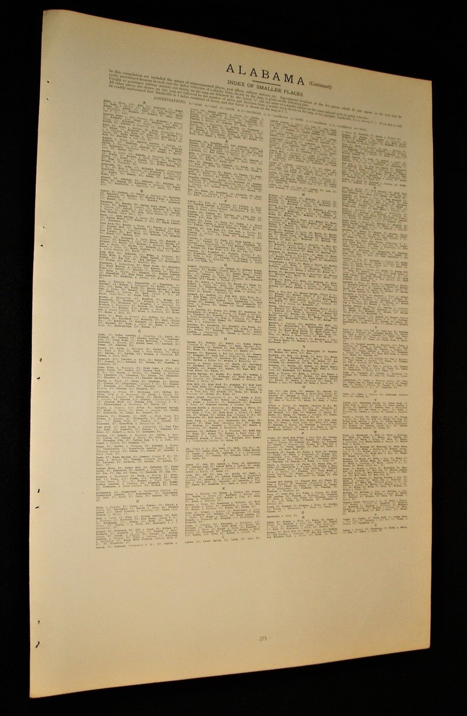 Map Page, Alabama, 1932, Large 13.5" by 19.75"