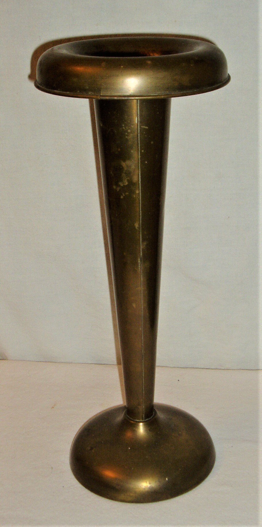 Brass  Trumpet Vase, Arts and Crafts, Art Deco