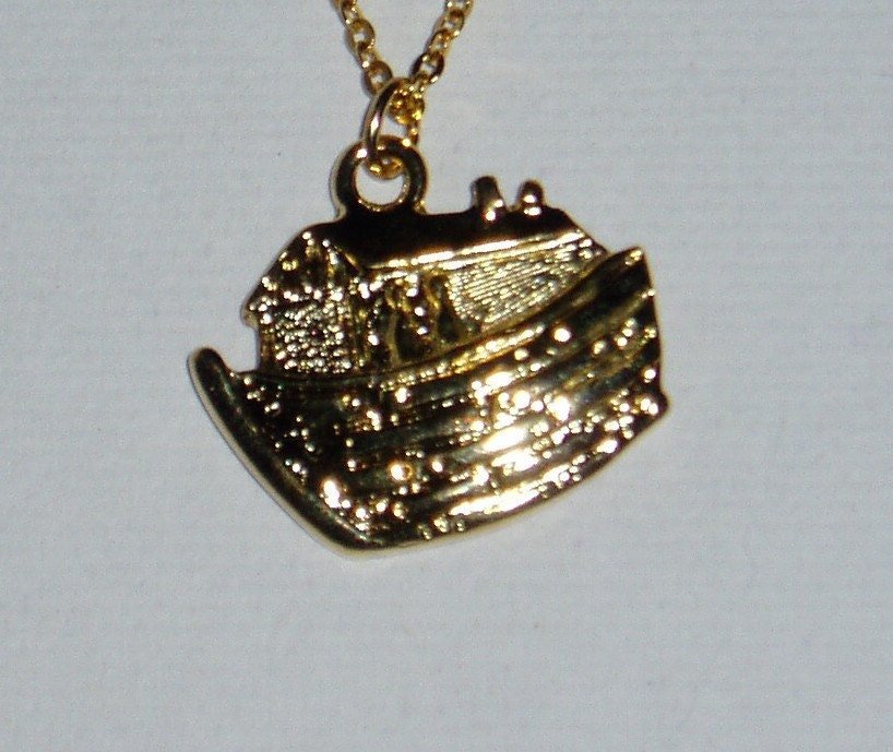 John Wanamaker Vintage Boat Necklace, New Old Stock