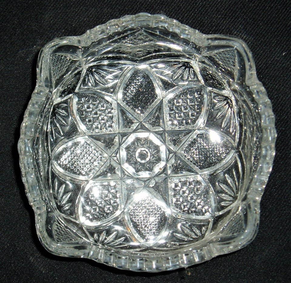 Ornate Faceted Berry Bowls, Set of 5