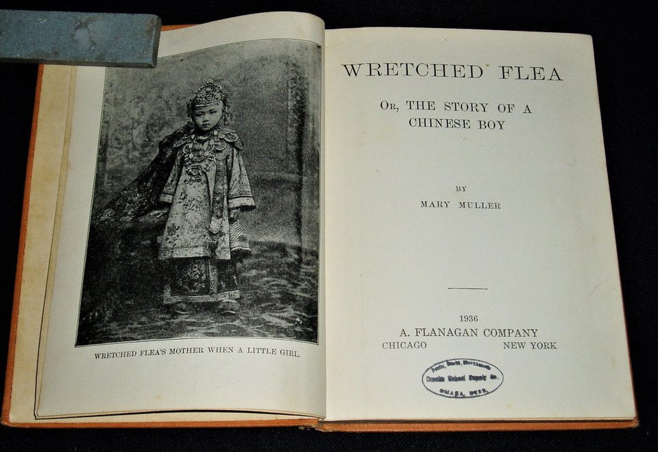 Vintage Book, Story of Wretched Flea, A Chinese Boy