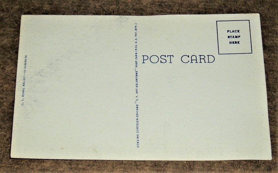 Vintage Postcard "Privacy Preferred", Cartoon 1940's Humor, Outhouse, 2nd Card Ships Free