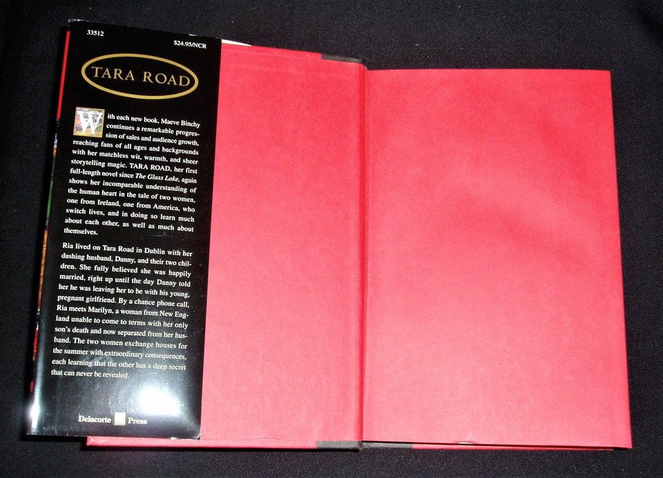 Tara Road by Maeve Binchy, Vintage Hardback Book, Oprah's Book Club Selection