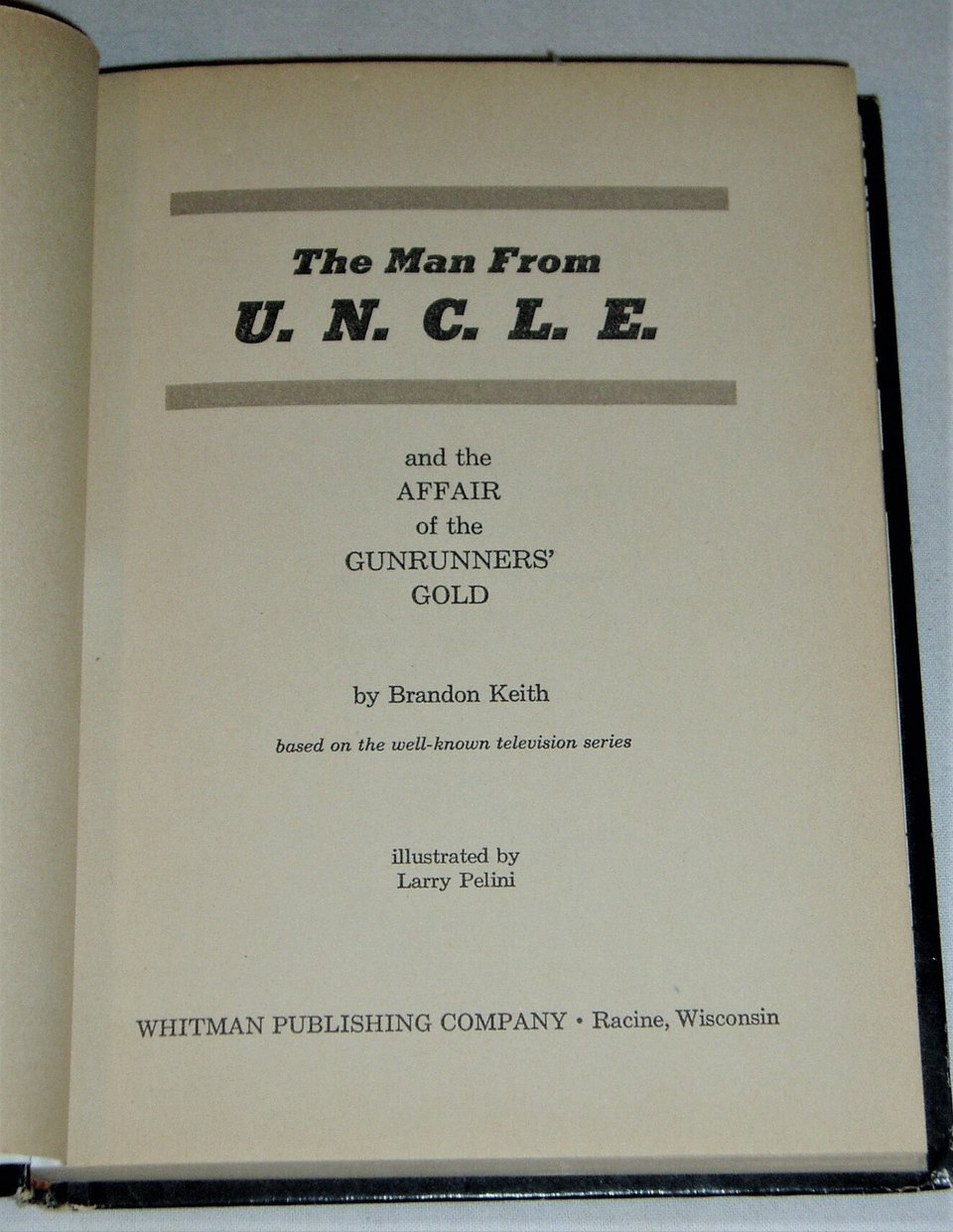 First Edition, Man From U.N.C.L.E., Affair of the Gunrunner's Gold, Hardback Book