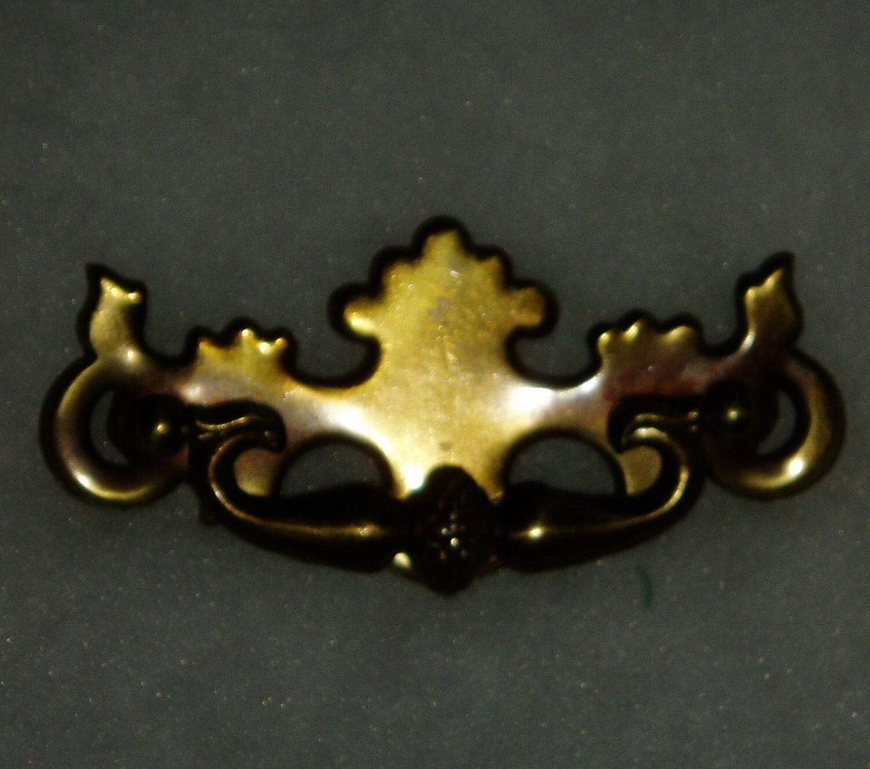 Brass Drawer Pulls, Set of 7 Drop Pulls