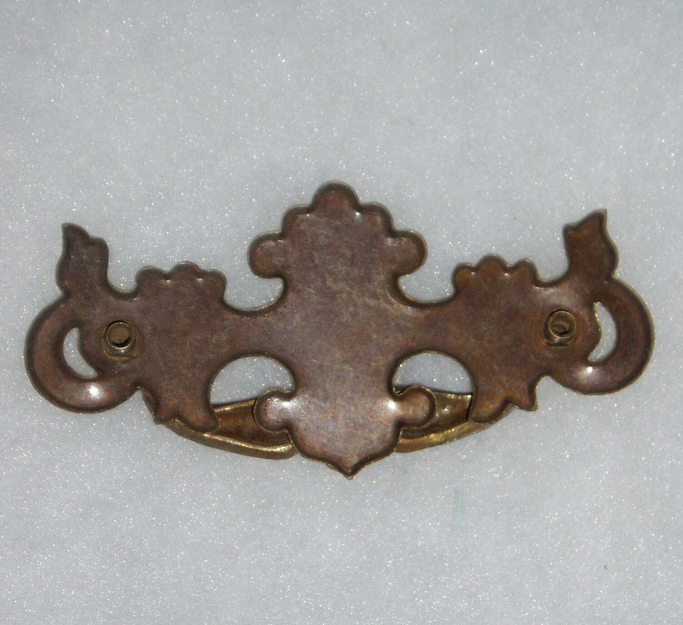 Brass Drawer Pulls, Set of 7 Drop Pulls