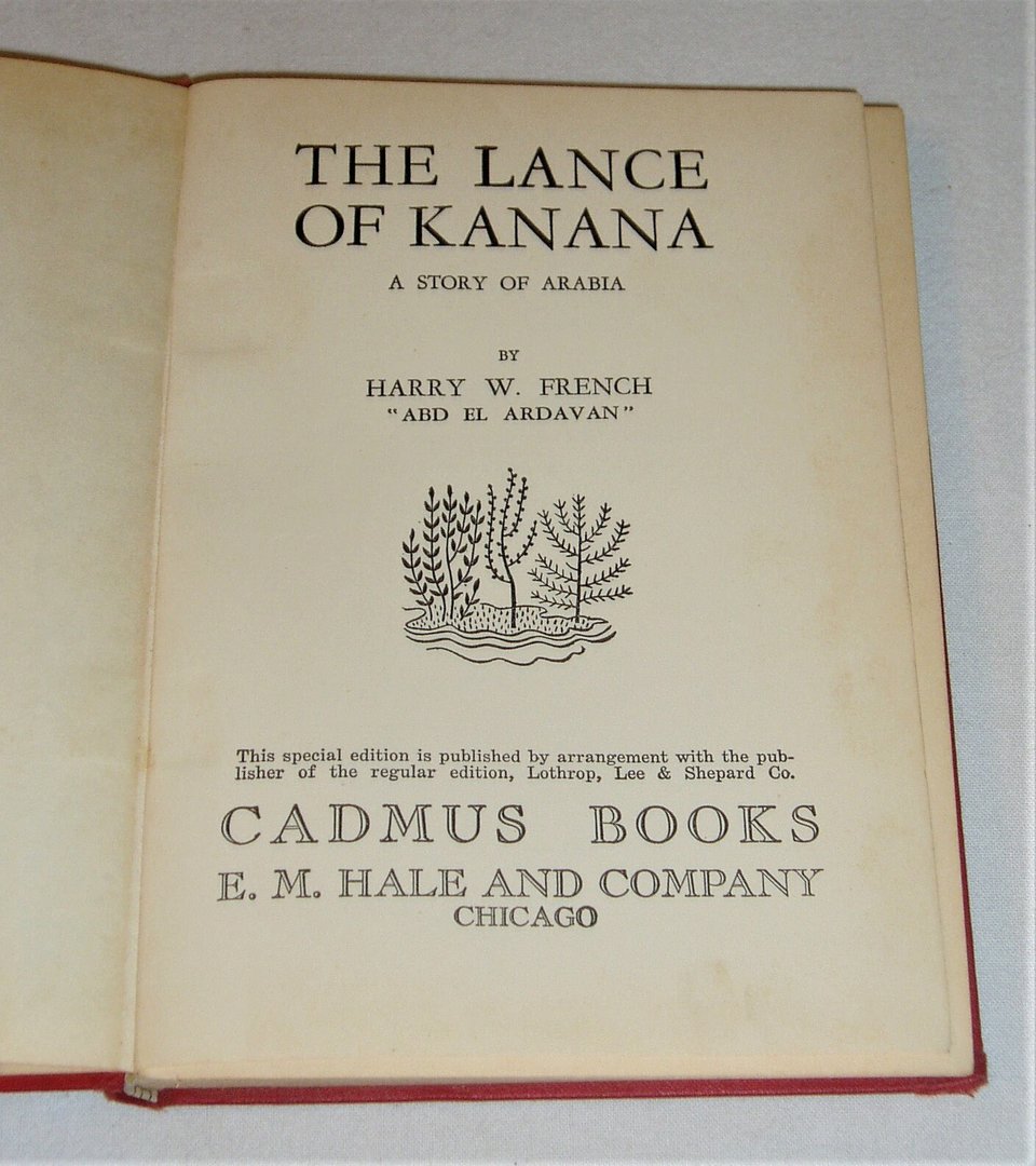 Vintage Book, The Lance of Kanana,