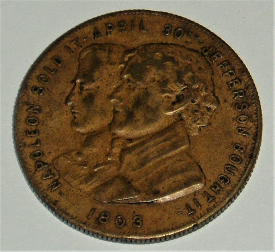 Medal, St Louis Exposition, 1903-4, Louisiana Purchase
