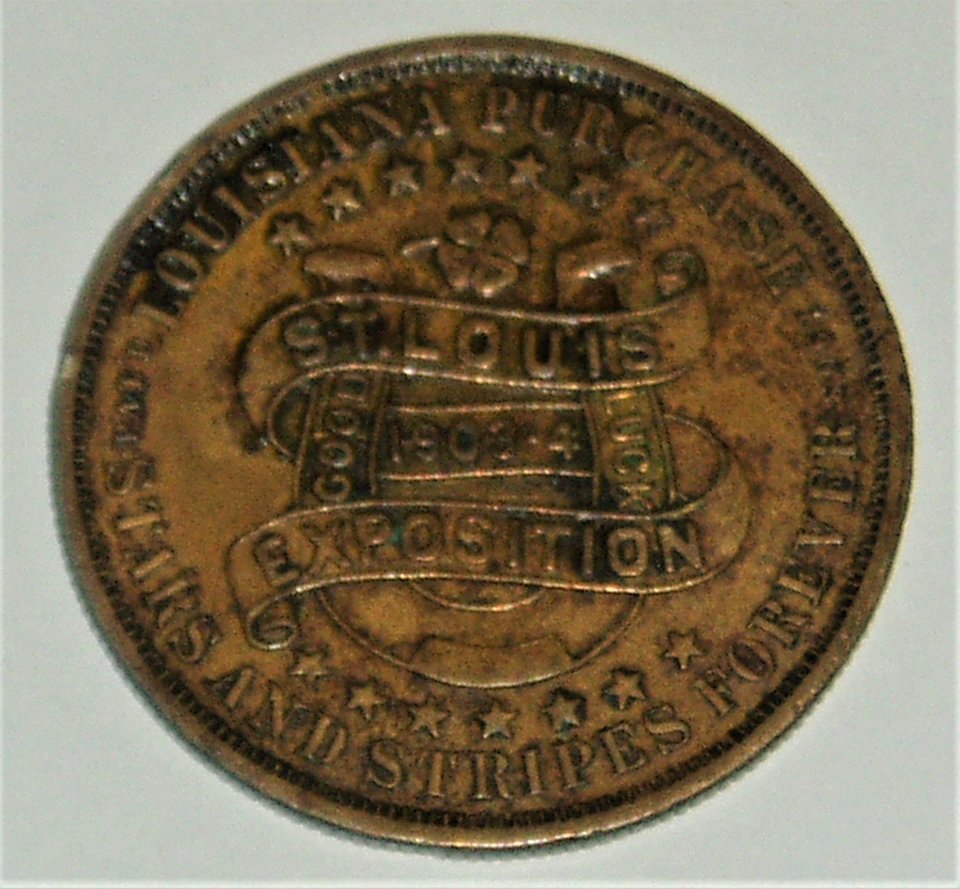 Medal, St Louis Exposition, 1903-4, Louisiana Purchase