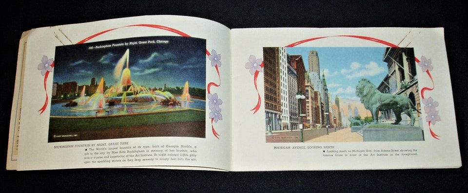 Pictorial Chicago Booklet, Curt Teich Postcard Photos