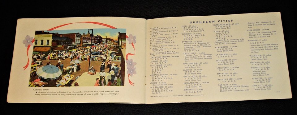Pictorial Chicago Booklet, Curt Teich Postcard Photos