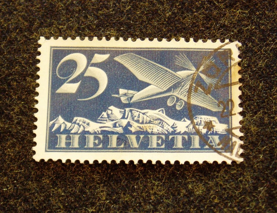 Switzerland Air Mail Stamp, C5a, 1920s
