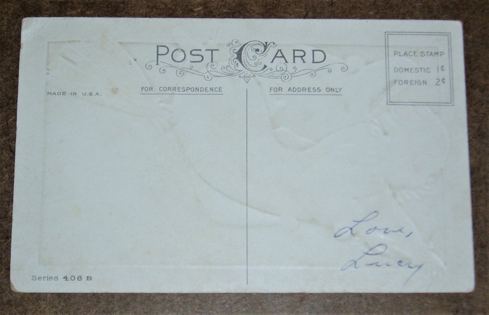 Antique Postcard, Halloween, Stecher Pierrot Clown, 2nd Card Ships Free
