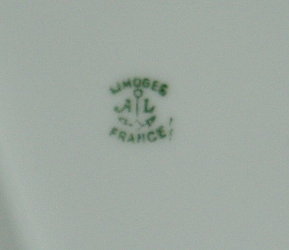 Vintage Celery Dish, Limoges France, Floral Design, 1920s