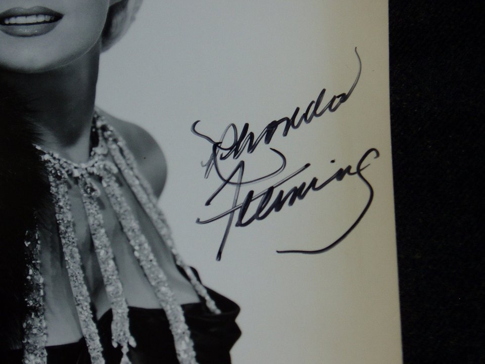 Autograph,  Rhonda Fleming, The Buster Keaton Story, 1957