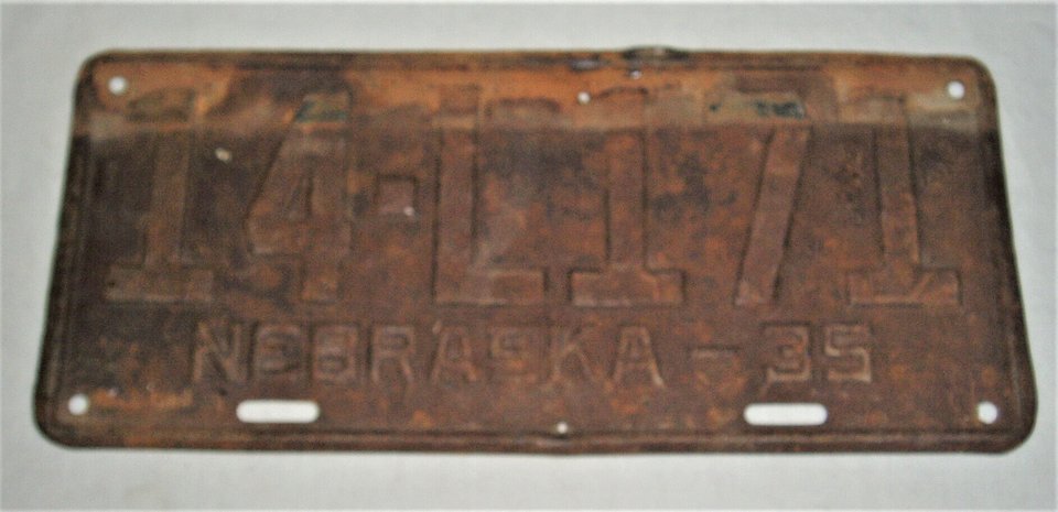 Nebraska License Plate, 1935, Sound