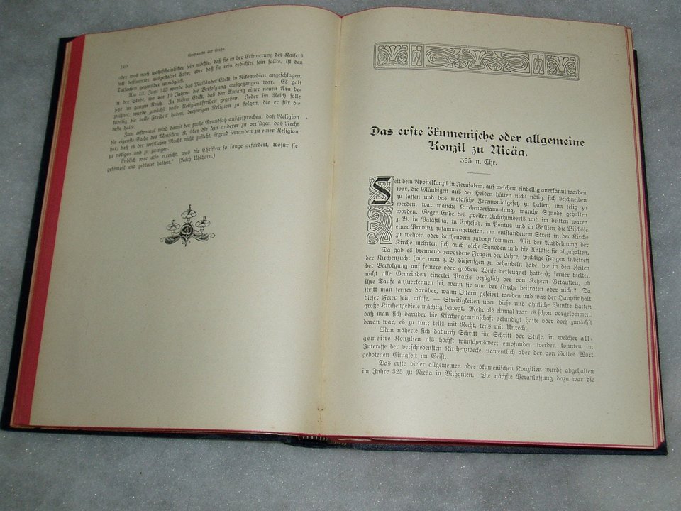 Antique 1915 Book, German Language, History of Christian Church, Mint Condition